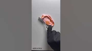 ✨ Mixing Orange + Pink Clay into a Stunning Peachy Orange | Satisfying Color Blend ASMR ✨