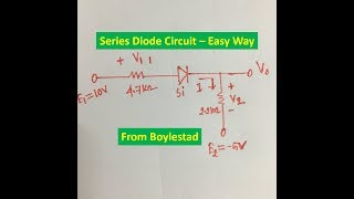 Series Diode Circuit Solution (Boylestad Example 2 9)