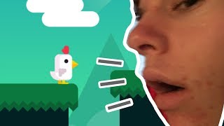 YOU CONTROL THIS GAME WITH YOUR VOICE???  [Chicken Scream gameplay]. screenshot 5
