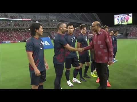 President Tharman takes to the field before Singapore vs Guam | FIFA World Cup 2026 Qualifiers