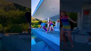 Viral TikTok FALLING IN THE POOL PRANK Gone HORRIBLY WRONG! #shorts #comedy #funny #waitforit