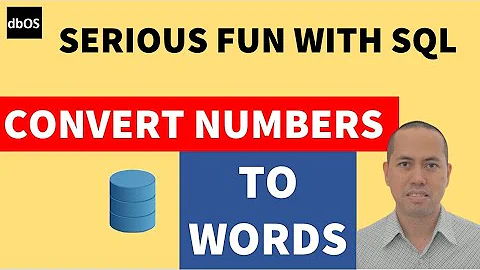 Convert numbers to words in SQL