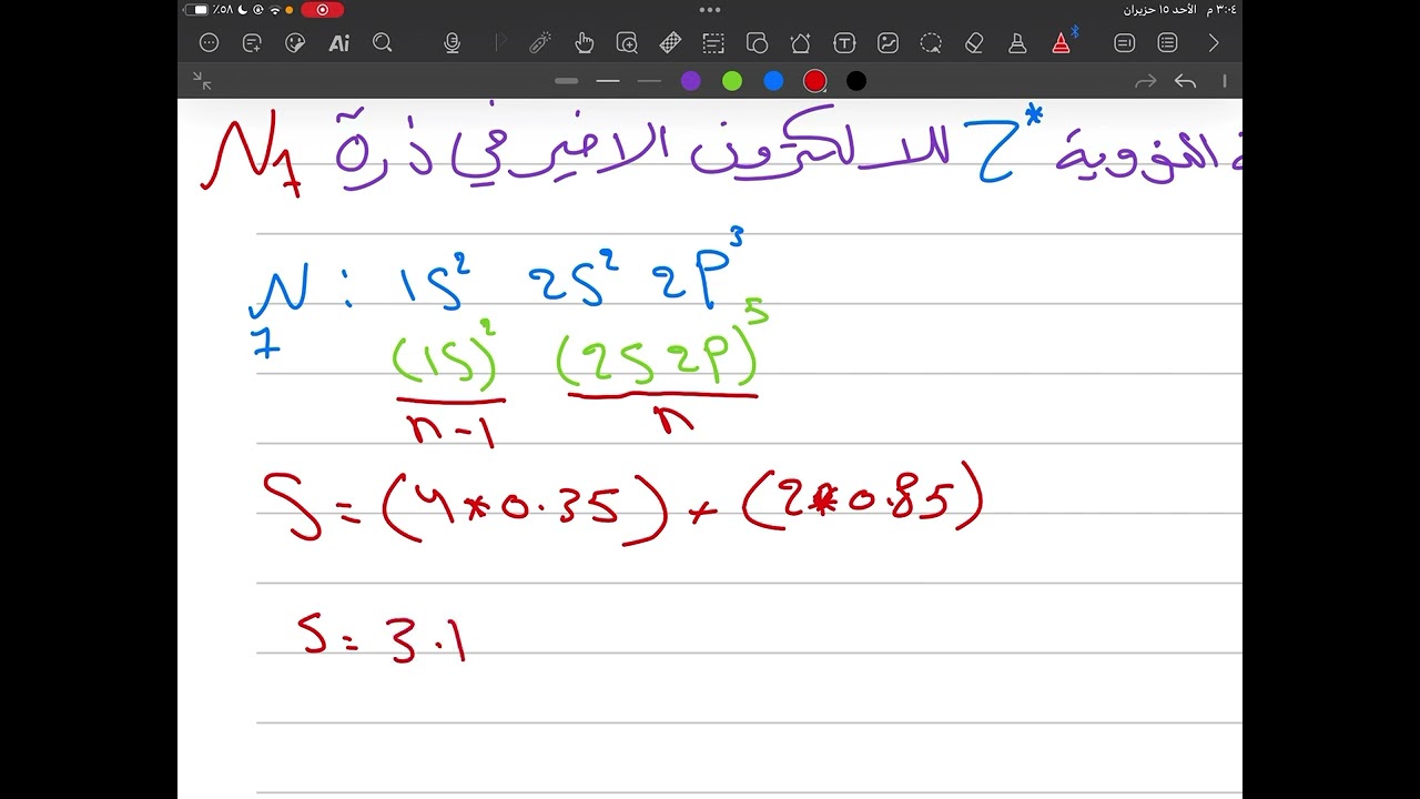 شرح موضوع الحجب S للمرحلة الاولى كلية التربية للعلوم الصرفة قسم الكيمياء