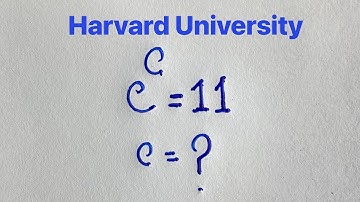 Only 5% students solve this exponential math olympiad question | C^C=11 |
