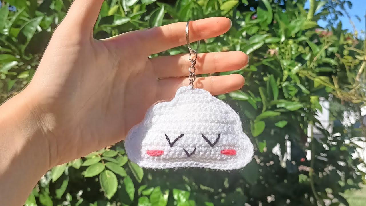 AMİGURUMİ BULUT ANAHTARLIK YAPIMI