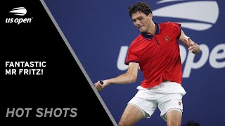 Taylor Fritz Hits a Stunner Running Backwards! | 2021 US Open