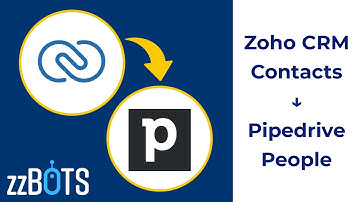 How to Sync Zoho CRM Contacts over to Pipedrive People | zzBots
