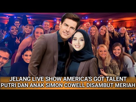 Jelang Live Show AGT - Putri Ariani Dan Anak Simon Cowell Disambut Meriah Oleh Para Juri Agt.