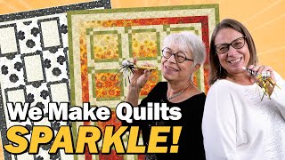 Let Your Quilts Shine ✨ Metallic Quilts for the New Year!