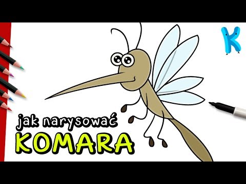 Wideo: Jak Narysować Komara