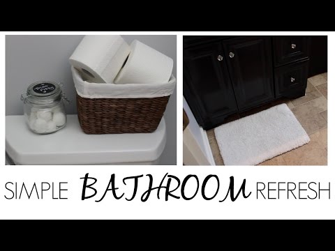 SIMPLE BATHROOM REFRESHES: Toilet, Towel & Rug