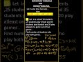Word problems for JEE#vidio#viral#mathsshorts#jeemaths#sets #class11maths#neetmaths#cbse#ncert#exam