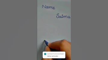 Signature style Saima name|write your name in comment|#viral #shorts