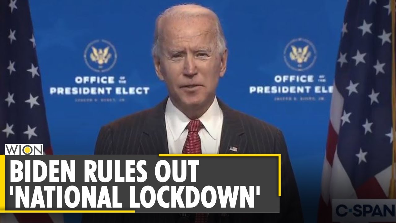 Joe Biden I Am Not Going To Shut Down The Economy World News WION