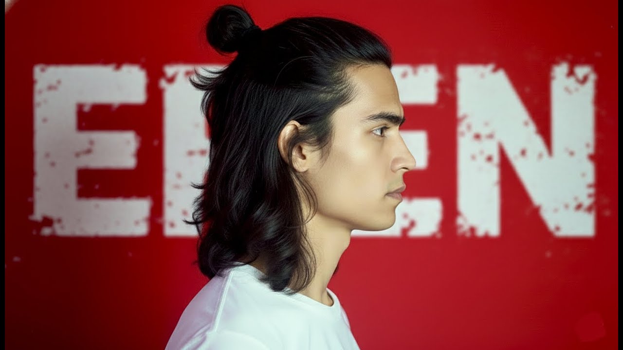 EREN YEAGER : 1 Minute man BUN (wavy/curly hair) | Quick & Easy
