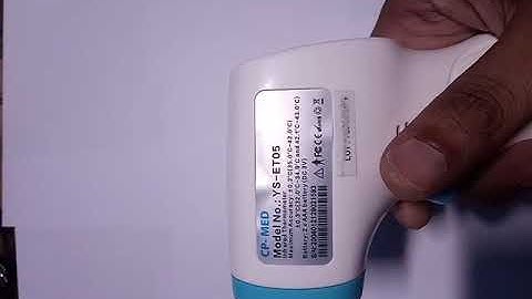 CP Plus IR thermometer,Model No.YS-ET05, How to set temperature unit from celsius to Fahrenhe