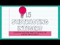 Subtracting Integers Quiz