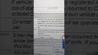 Part 2 How to complete CA Title or registration  application Reg 343 form  step by step Part 2