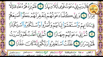 سورة نوح للشيخ علي عبدالرحمن  الحذيفي بدون اعلانات  Holy Quran