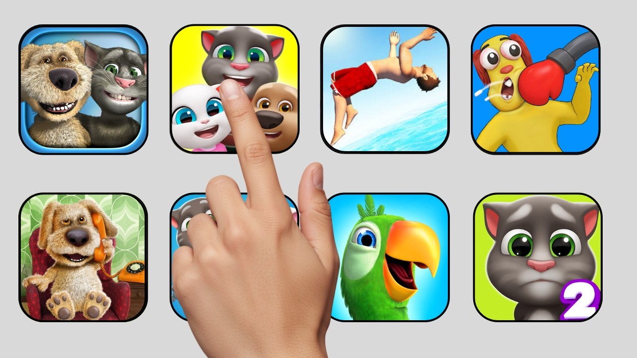 Talking Cat & Ben News, Talking Tom Friends, Flip Diving, Annoying Uncle Punch, 