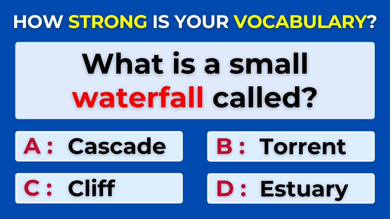 How Strong Is Your Vocabulary? Can You Score 30/30? Find the Correct Term | #Challenge 69
