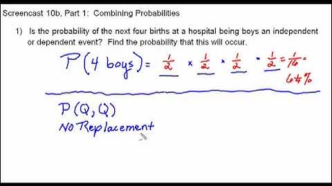 Combining Probabilities, Part 1