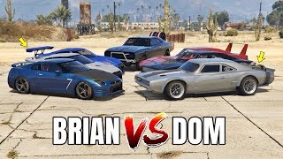 GTA 5 ONLINE - BRIAN VS DOM (PAUL WALKER VS VIN DIESEL) GTA 5 ONLINE - BRIAN VS DOM (PAUL WALKER VS VIN DIESEL)