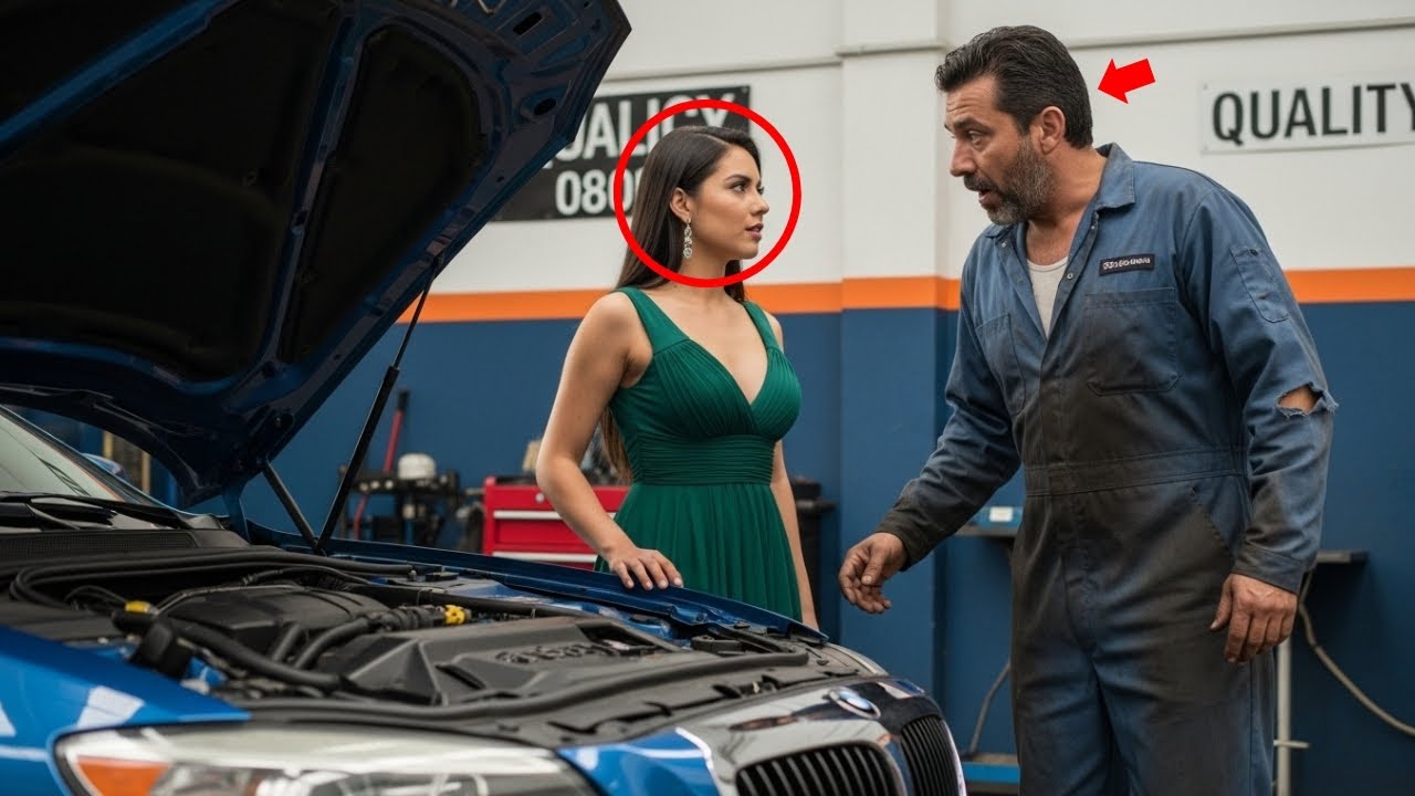 Un pobre mecánico fue llamado para revisar un motor, sin saber que era la millonaria quien...