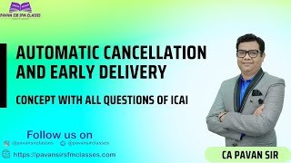 Automatic Cancellation and Early Delivery Forex CA Final SFM