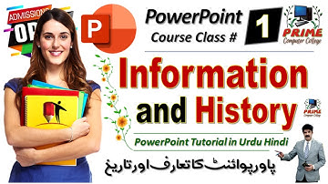 MS PowerPoint Information and History ☑️ Course Class1