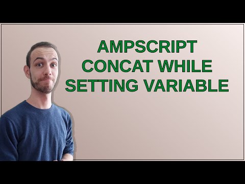 Salesforce: AMPscript concat while setting variable