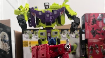 Transformers devastation stop motion remake devastator intro