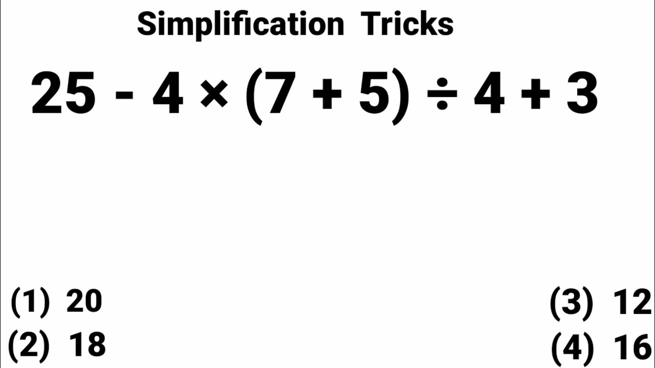 Maths For Ssc Cgl, maths simplification ,ssc cgl tricks ,simplification ...