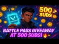 Valorant Battle Pass Giveaway at 500 Subs 🎉
