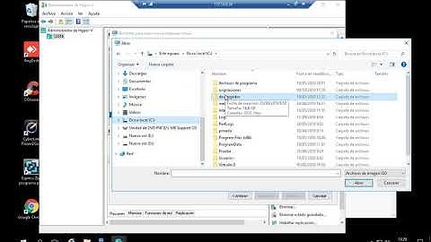 Crear una máquina Virtual server 2016 desde hyperv