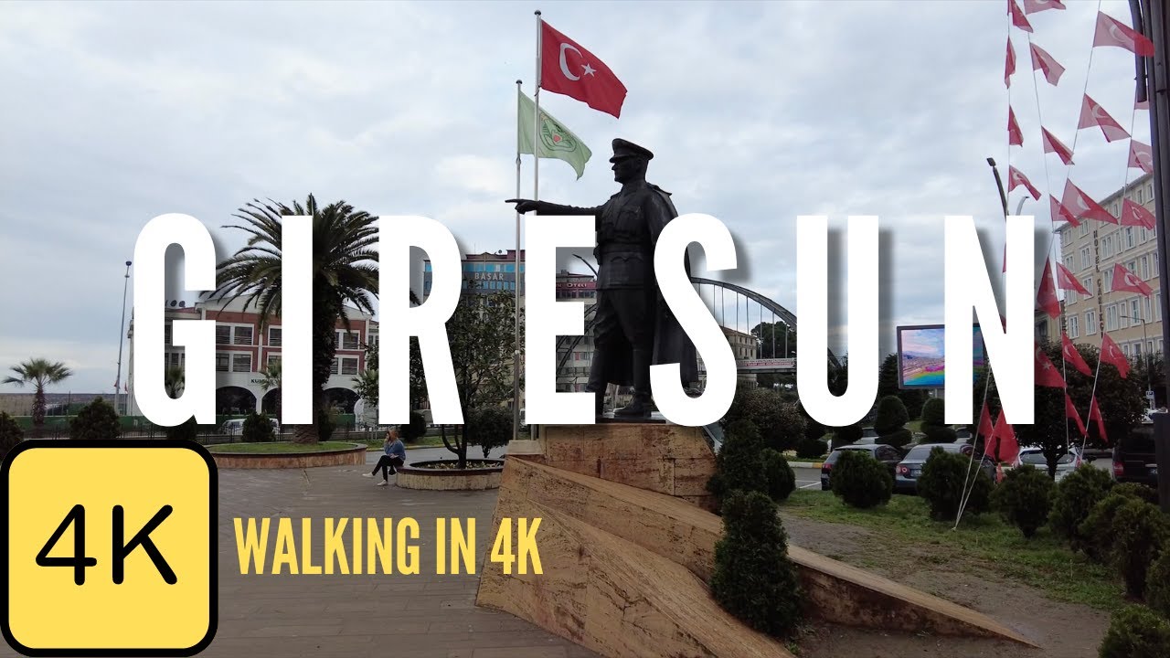Walk in Giresun, Turkey, 4k Resolution, City Walking Tour, Black Sea Cities, Karadeniz