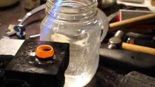 How To Make A Silver Ring With Minimal Tools Hand Forging Sterling Silver With Diamonds