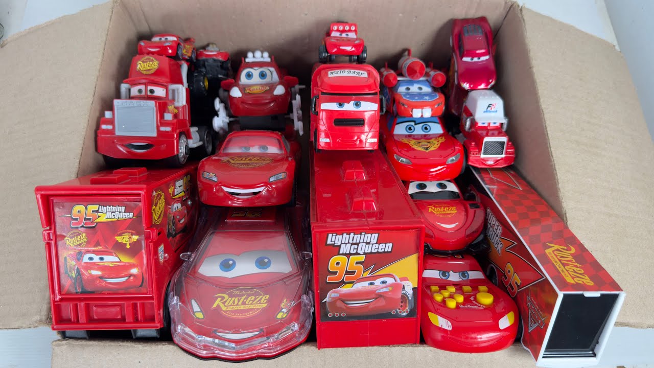 Disney Pixar Cars Unboxing Review | Full Lightning McQueen, Tow Mater, Doc Hudson, Sally, Mack