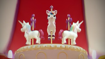 Stylized Squid Game Arena Mingle Carousel Map - 3ds max preview