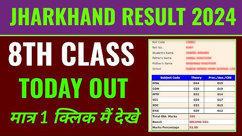 Jharkhand board 8th result 2024 kaise dekhe, how to check Jack board 8th class result 2024, jac 2024