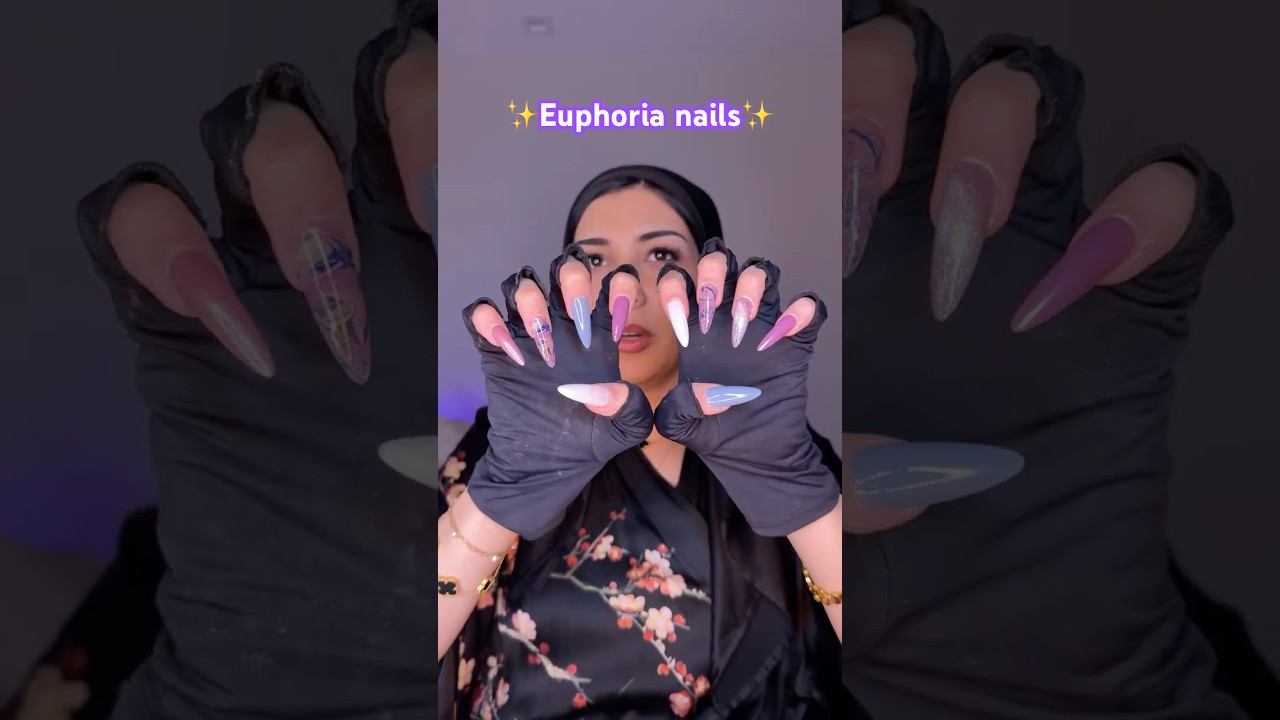 euphoria nails (pt. 1/3)💜✨
