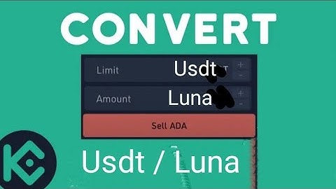 How To Convert USDT Into Luna In Kucoin | Very Easy Method | Zari Baloch