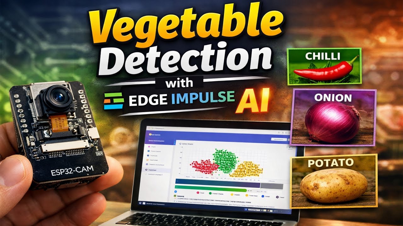 Vegetable Detection with Edge Impulse AI on ESP32-CAM