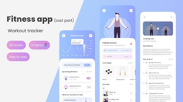Fitness App UI Design using Figma (36 Screens) | Last Part  ( Workout Tracker ) | Figma Tutorial