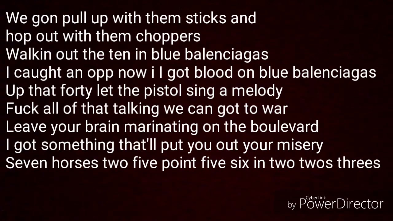 YNW Blue Balenciagas Lyrics - YouTube