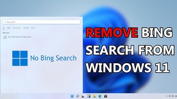 HOW TO REMOVE BING SEARCH FROM WINDOWS 11 (2023) | Windows 11 Remove Search Bar