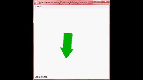 Java : 2D Graphics.Mouse following Arrow - Netbeans