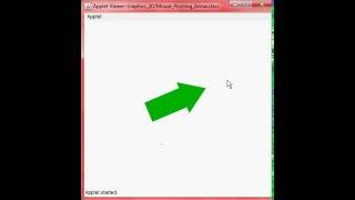 Java : 2D Graphics.Mouse following Arrow - Netbeans