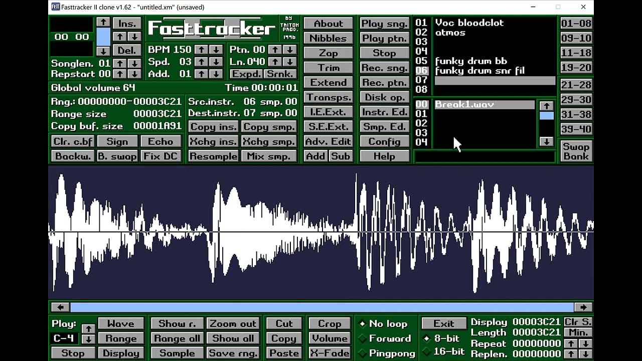 Medonist - Speedcomp 50 [10 samples / 30 minutes] made using Fasttracker II clone. Samples by FFF