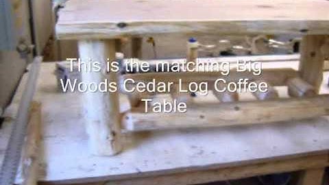 The Log Furniture Store - Cedar Log End Table